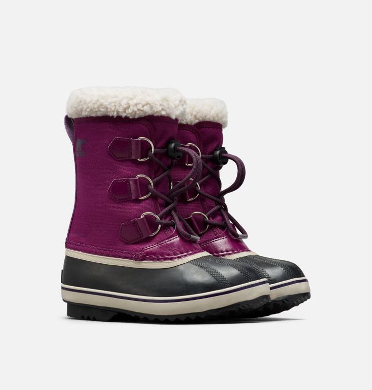 Sorel Barn Vinterkängor Lila/Svarta - Youth Yoot Pac™ Nylon - EGW-372584